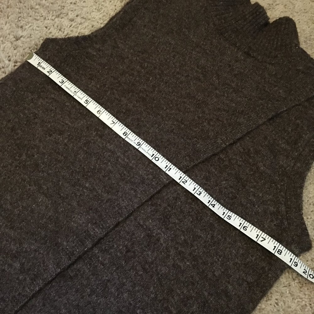 Kaffe Kataris Coffee Brown Wool Blend Knit Vest Reversible Medium D&Dcore - Picture 12 of 15